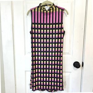Find Me Now Graphic Abstract Mini Dress Yellow Black Statement Bodycon XL/XXL